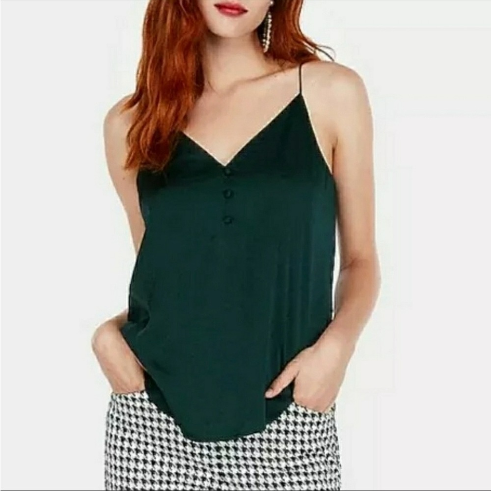 NWT Express Emerald Green Downtown Cami XXS